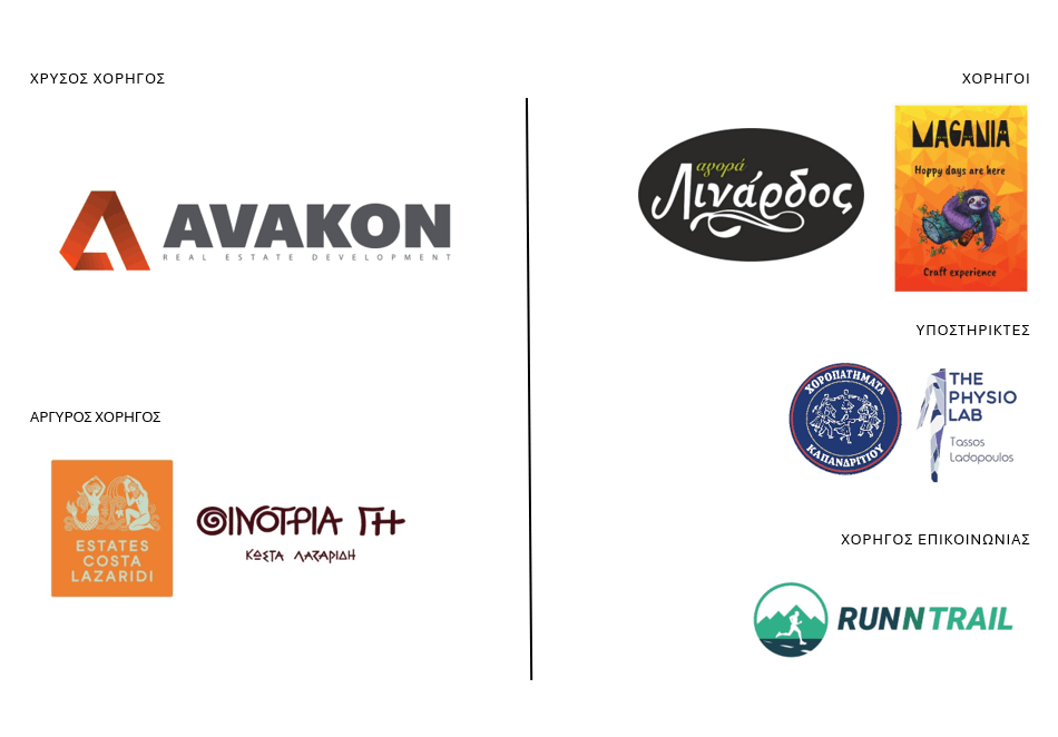 LAZARIDES ESTATES; THEPHYSIOLAB; AVAKON; RUNNTRAIL; ΛΙΝΑΡΔΟΣ; ΧΟΡΟΠΑΤΗΜΑΤΑ