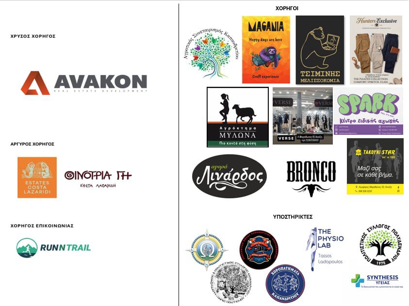 LAZARIDES ESTATES; THEPHYSIOLAB; AVAKON; RUNNTRAIL; ΛΙΝΑΡΔΟΣ; ΧΟΡΟΠΑΤΗΜΑΤΑ